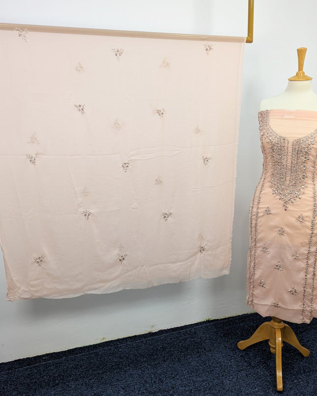 Pakistani Chiffon with Handmade  LCD Gotta Work