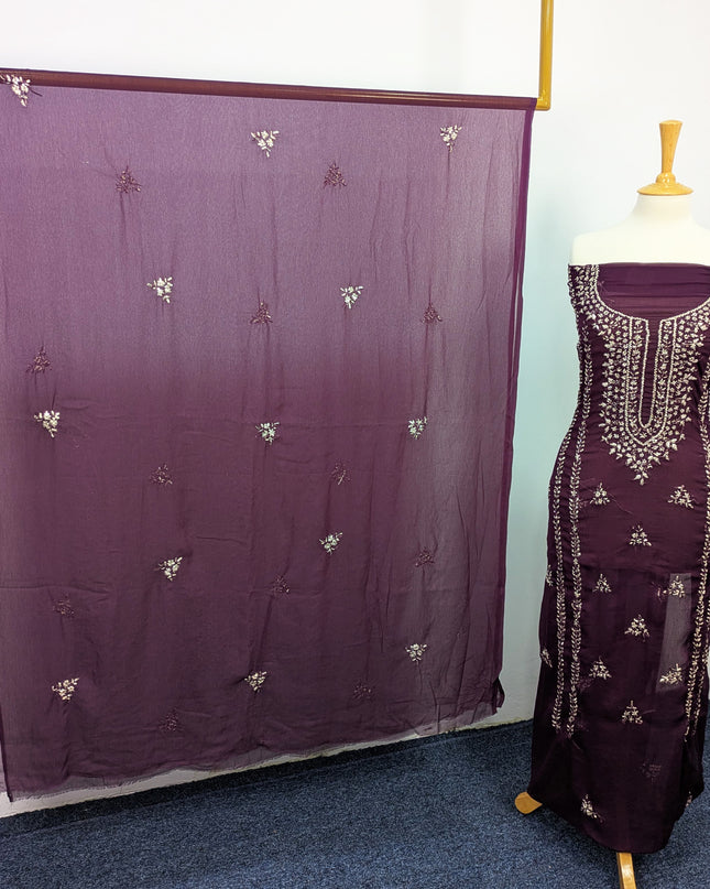Pakistani Chiffon with Handmade LCD Gotta Work