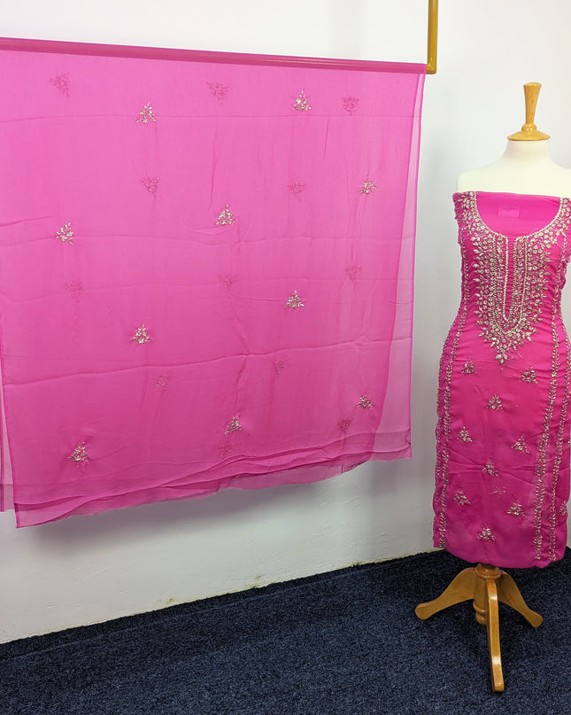 Pakistani Chiffon with Handmade LCD Gotta Work