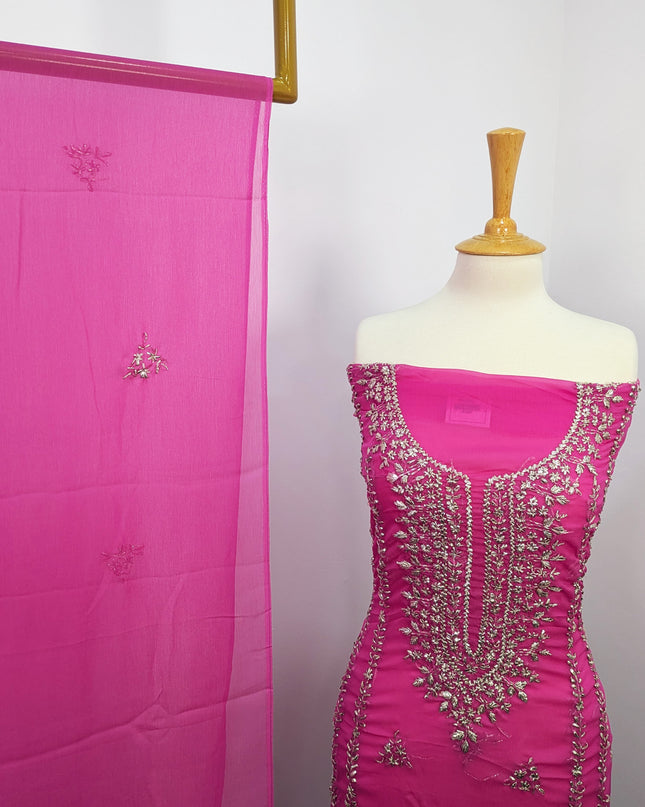 Pakistani Chiffon with Handmade LCD Gotta Work