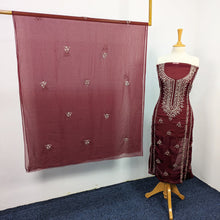 Load image into Gallery viewer, Pakistani Chiffon with Handmade LCD Gotta Work
