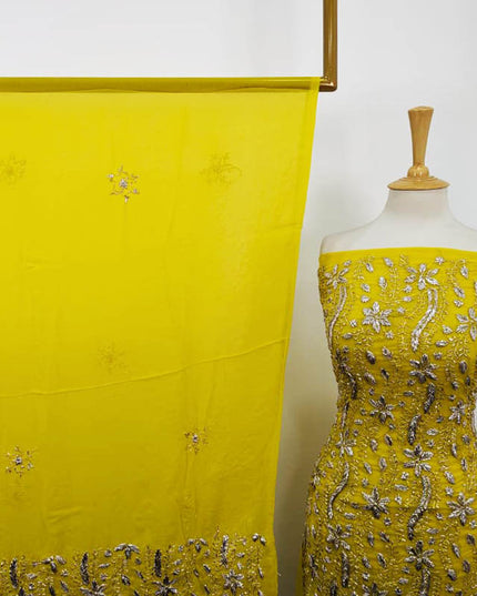 Chiffon with Handmade Full Jaal Gotta Work 2PC Unstitched