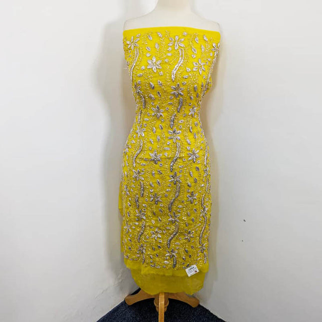 Chiffon with Handmade Full Jaal Gotta Work 2PC Unstitched