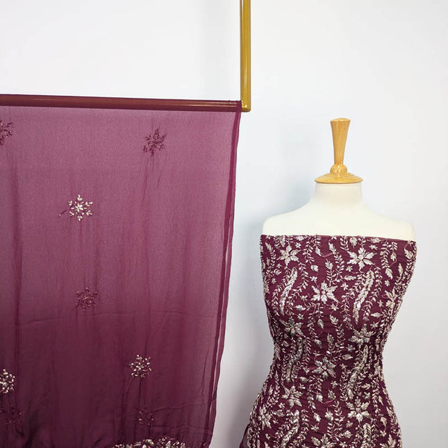 Handmade Gotta Work Chiffon 2pc Unstitched