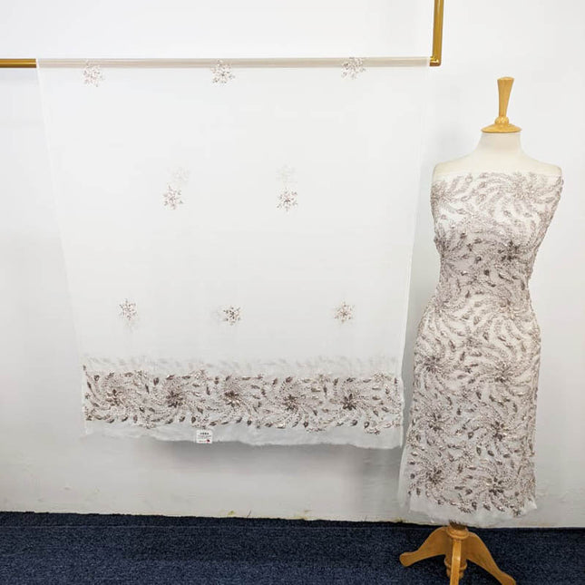 Fancy Chiffon with Handmade Gotta Work 2PC Unstitched