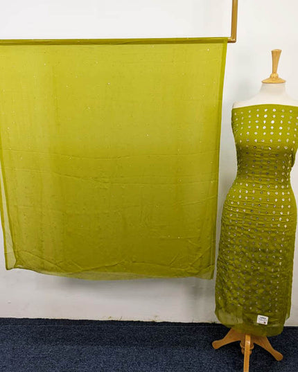 Fancy Chiffon with Handmade Mukesh Work 2PC Unstitched