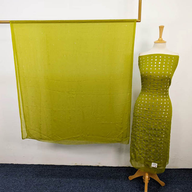 Fancy Chiffon with Handmade Mukesh Work 2PC Unstitched