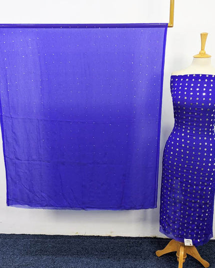 Fancy Chiffon with Handmade Mukesh Work 2PC Unstitched