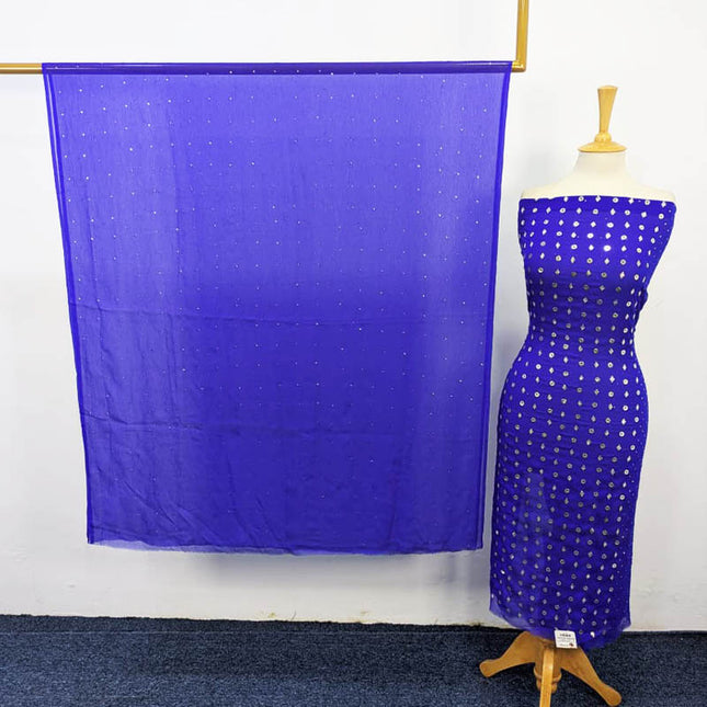 Fancy Chiffon with Handmade Mukesh Work 2PC Unstitched