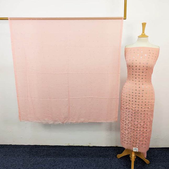 Fancy Chiffon with Handmade Mukesh Work 2PC Unstitched