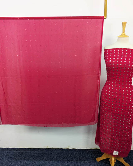 Fancy Chiffon with Handmade Mukesh Work 2PC Unstitched