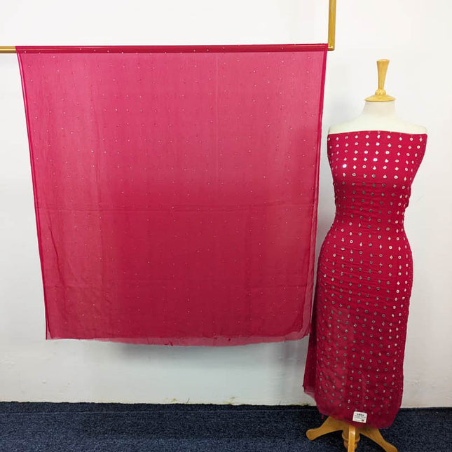 Fancy Chiffon with Handmade Mukesh Work 2PC Unstitched