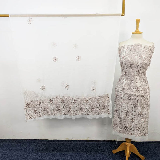 Handmade Gotta Work Chiffon Shirt Dupatta 2PC Unstitched