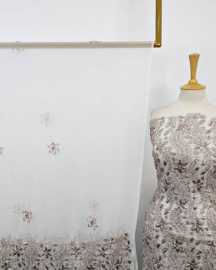 Handmade Gotta Work Chiffon Shirt Dupatta 2PC Unstitched