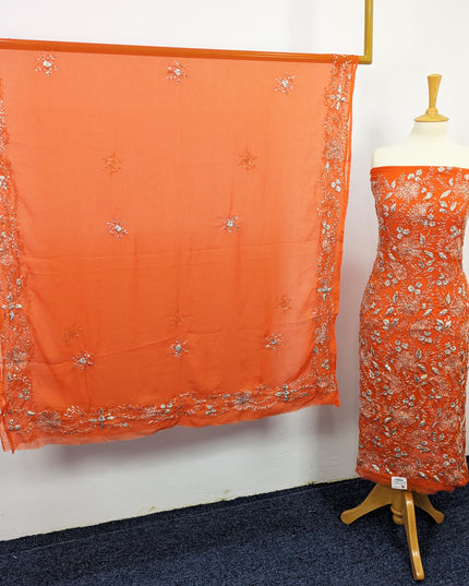 Chiffon Handmade LCD Gotta Work Shirt Dupatta