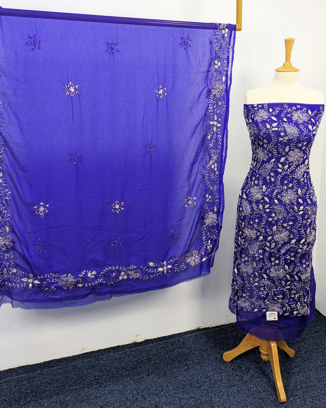 Chiffon Handmade LCD Gotta Work Shirt Dupatta