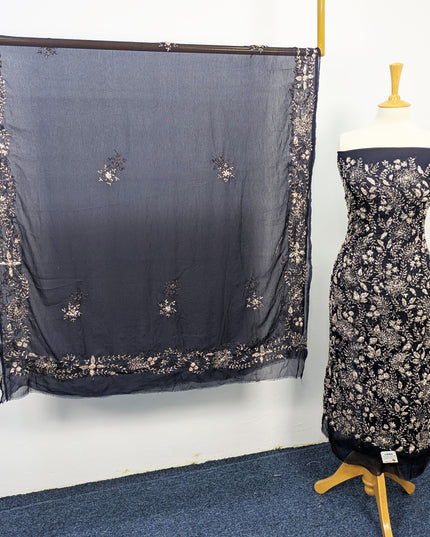 Chiffon Handmade LCD Gotta Work Shirt Dupatta