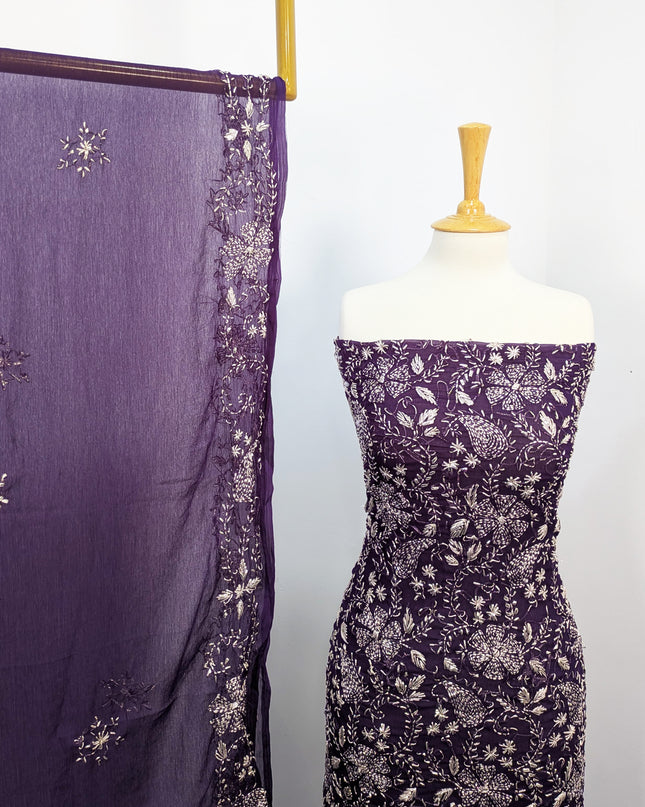 Chiffon Handmade LCD Gotta Work Shirt Dupatta
