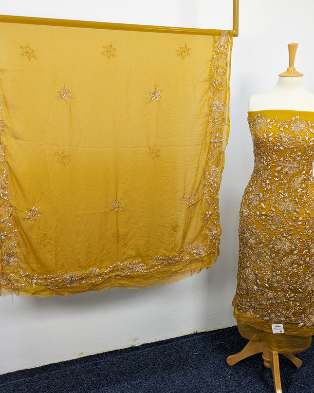 Chiffon Handmade LCD Gotta Work Shirt Dupatta