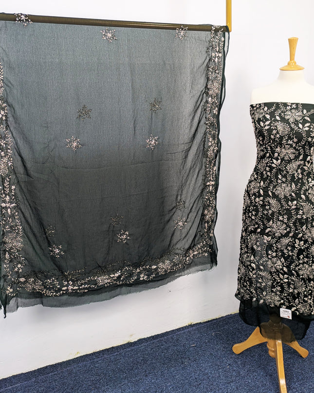 Chiffon Handmade LCD Gotta Work Shirt Dupatta