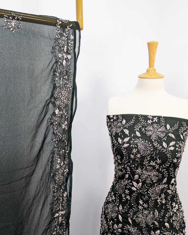 Chiffon Handmade LCD Gotta Work Shirt Dupatta