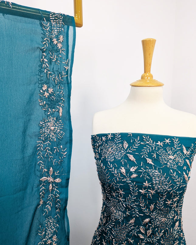 Chiffon Handmade LCD Gotta Work Shirt Dupatta