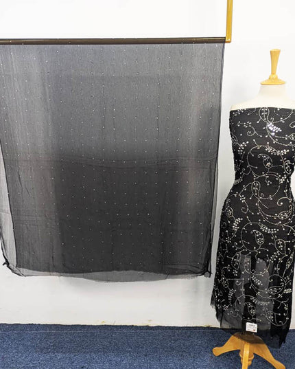 Handmade Full Jaal Mukesh Work Chiffon 2PC Unstitched