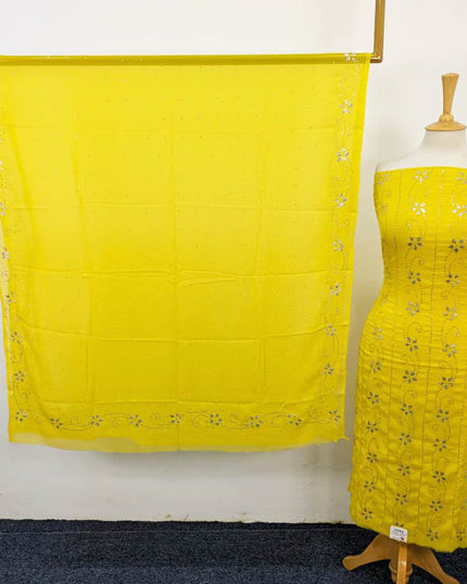 Chiffon with Full Jaal Mukesh Work Shirt Dupatta 2PC Unstitched