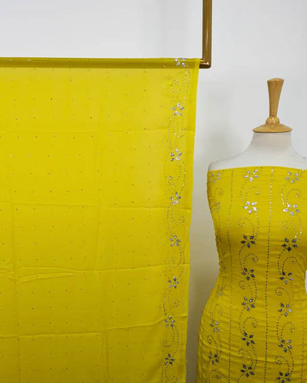 Chiffon with Full Jaal Mukesh Work Shirt Dupatta 2PC Unstitched