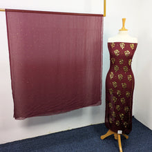 Load image into Gallery viewer, Pakistani Chiffon with Handmade Golden Mukesh Work
