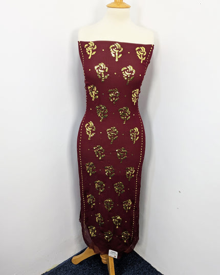 Pakistani Chiffon with Handmade Golden Mukesh Work