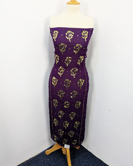 Pakistani Chiffon with Handmade Golden Mukesh Work