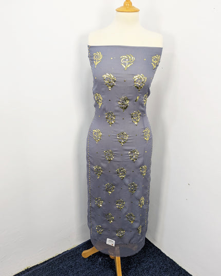 Pakistani Chiffon with Handmade Golden Mukesh Work