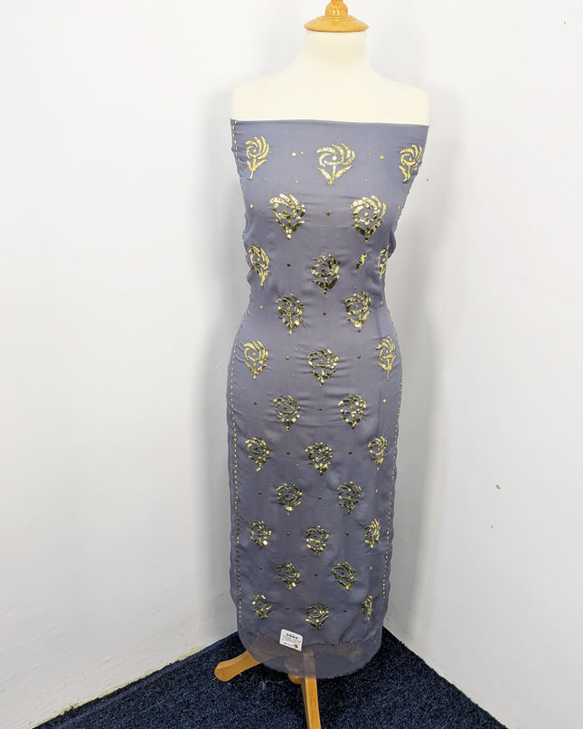 Pakistani Chiffon with Handmade Golden Mukesh Work