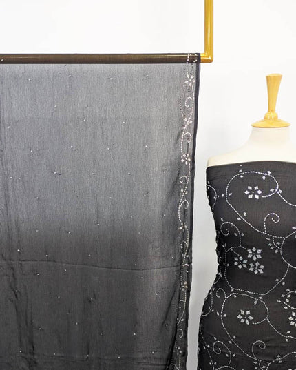 Fancy Chiffon with Full Jaal Mukesh Work 2PC Unstitched