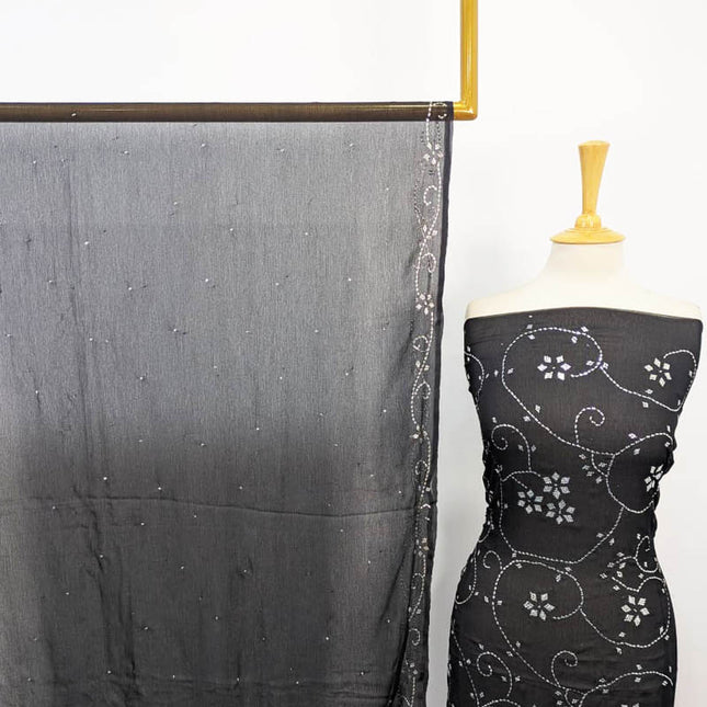 Fancy Chiffon with Full Jaal Mukesh Work 2PC Unstitched