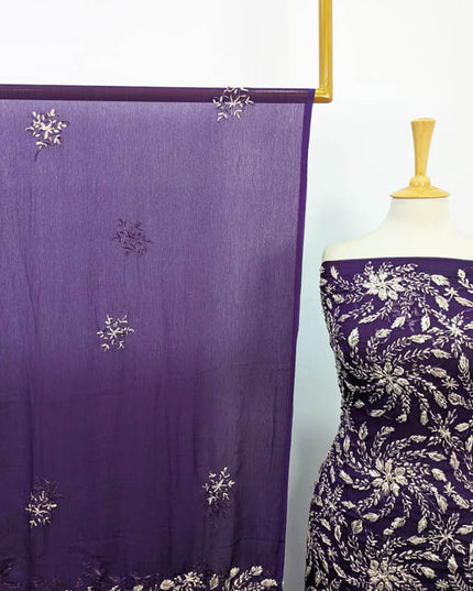 Fancy Chiffon with Handmade Gotta Work 2PC Unstitched