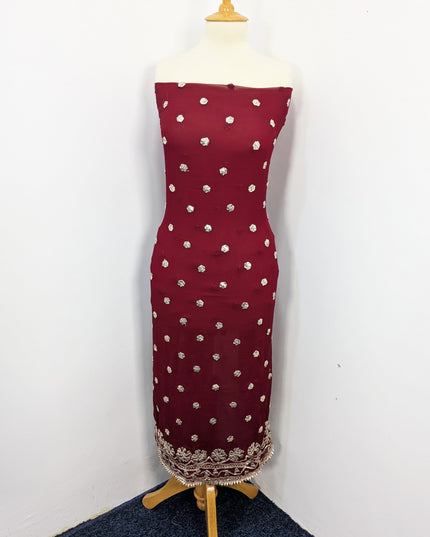 Fancy Chiffon with Handmade Gotta  All over Work