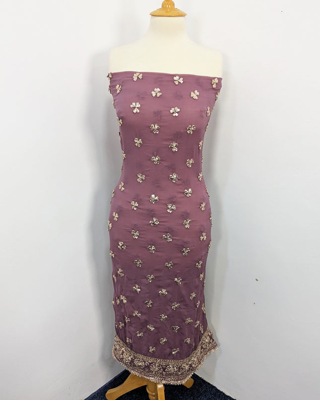 Fancy Chiffon with Handmade Gotta  All over Work