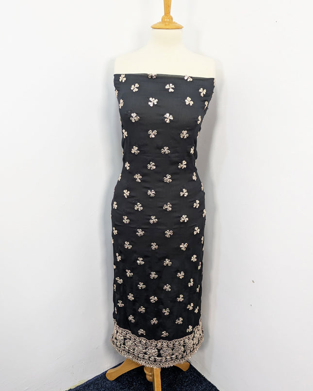 Fancy Chiffon with Handmade Gotta  All over Work