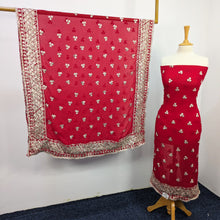 Load image into Gallery viewer, Fancy Chiffon with Handmade Gotta  All over Work
