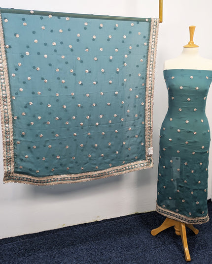 Pakistani Soft Chiffon with Handmade Gotta Wor