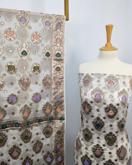 Pure Indian Banarsi  Work  Die Able  In All Colors