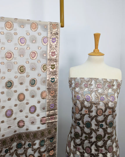 Pure Indian Banarsi  work  Die Able  In All Colors