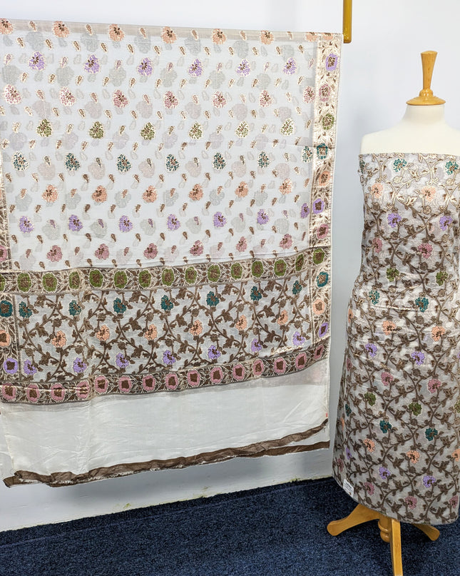 Pure Indian banarsi  work  Die Able  In All Colors
