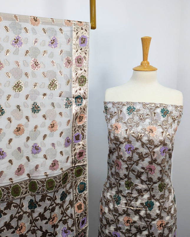 Pure Indian banarsi  work  Die Able  In All Colors