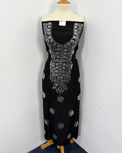 Indian Raw silk With Indian Golden Silver Mukesh Work