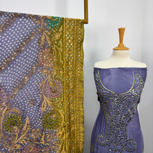 Load image into Gallery viewer, Indian Row silk With Indian Golden Silver Mukesh Work
