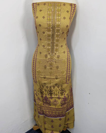 Embroidered Lawn with Lace Border Dupatta 3Pc Unstitched