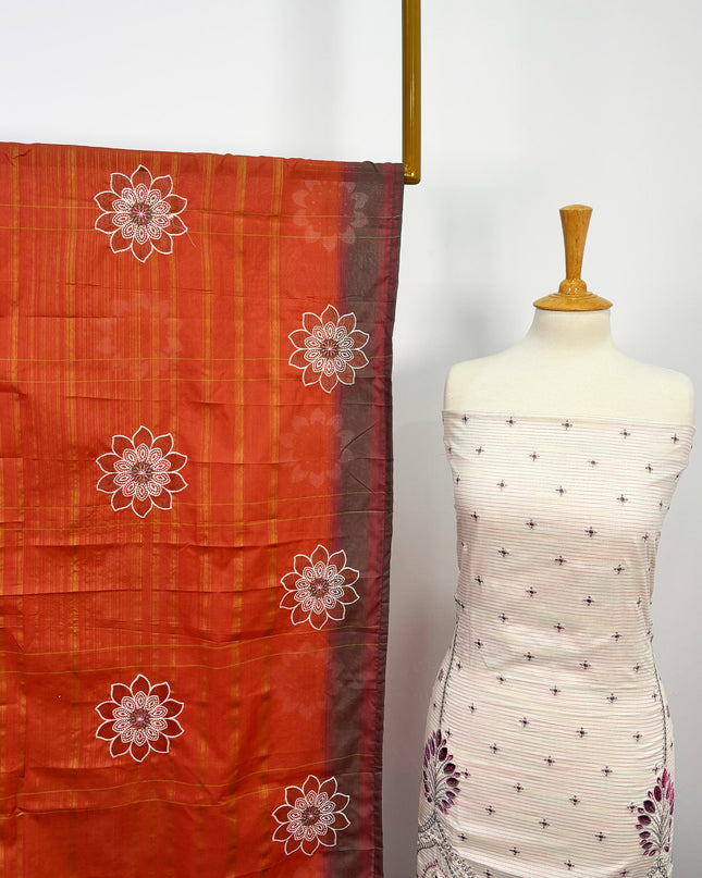 Fancy Embroidered Lawn Full Jaal Work